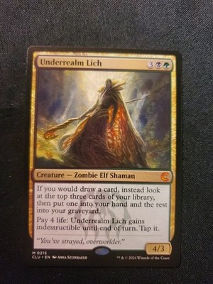 Underrealm Lich NM, English MTG Ravnica: Clue Edition Magic The Gathering 