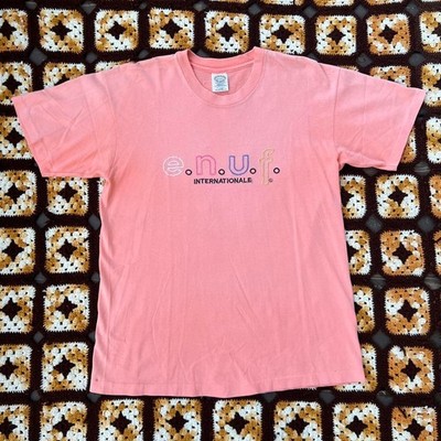90s e.n.u.f. internationale embroidered tee