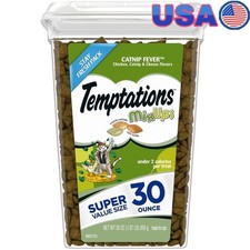 Crunchy Soft Cat Treats Dry Catnip Chicken Cheese Flavor 30oz Mixups Snacks New