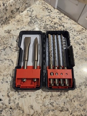 BOSCH Hammer Drill Bit Set: Drill Bit Diameter 1/4''   3/8''   3/16''   5/32'';...