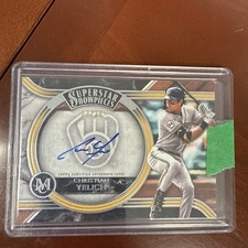 2022 Topps Museum Collection Christian Yelich Superstar Showpieces /25 Auto