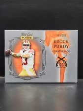 2022 Wild Card Matte Brock Purdy RC Silver-Orange Smoking Guns /200 #SGU-11NM