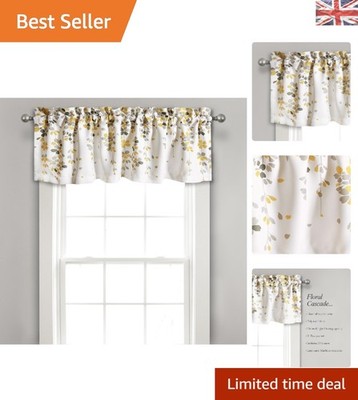 Lush Weeping Flowers Valance - Elegant Floral Window Treatment for All Rooms