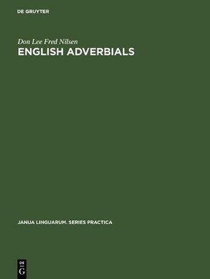 English Adverbials by Don Lee Fred Nilsen (English) Hardcover Book