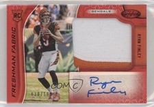 2019 Certified Freshman Fabric Signatures Mirror Red 30/199 Ryan Finley Auto uk2