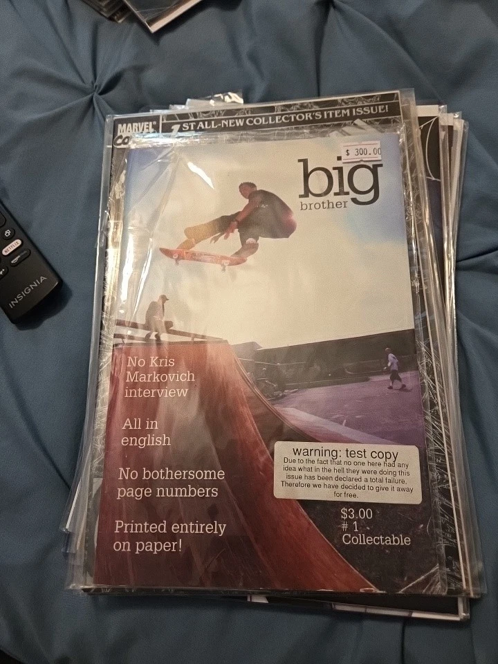 Revista de skateboard Big Brother #1 101 Plan B Sheffey de colección de los años 90 + ¡Excepcional rara difícil de encontrar! Foto 2 de 4