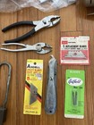 junk drawer lot vintage tools fishing gun brochures lure map gas costume Jewelry — photo 4
