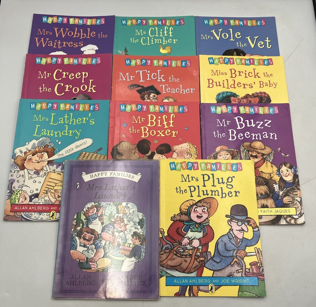 Allan Ahlberg Happy Families Stories Series Books Bundle x 12 Paperbacks