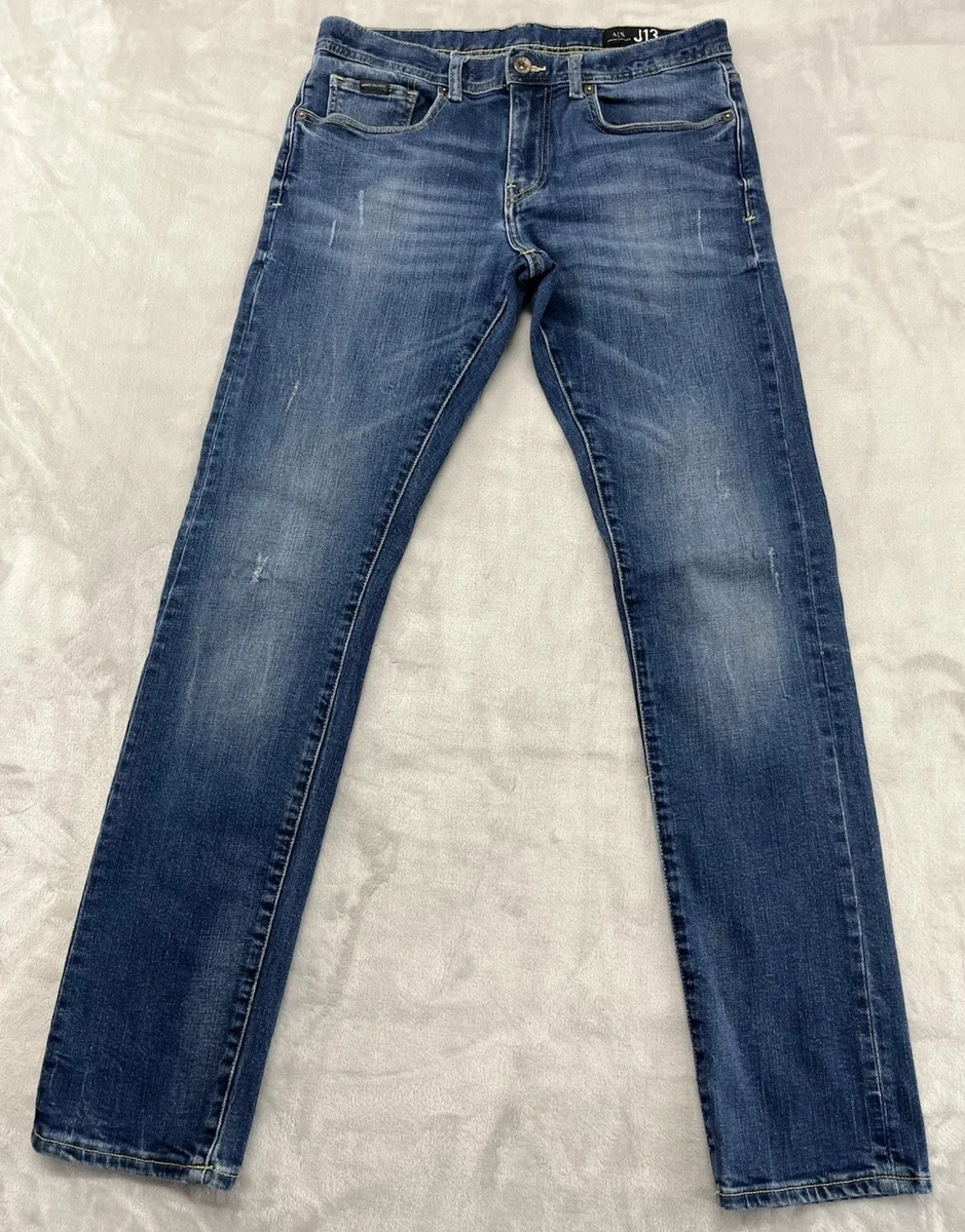 Armani Exchange Regular Size Mid (10-12 in) Rise Jeans for Men for