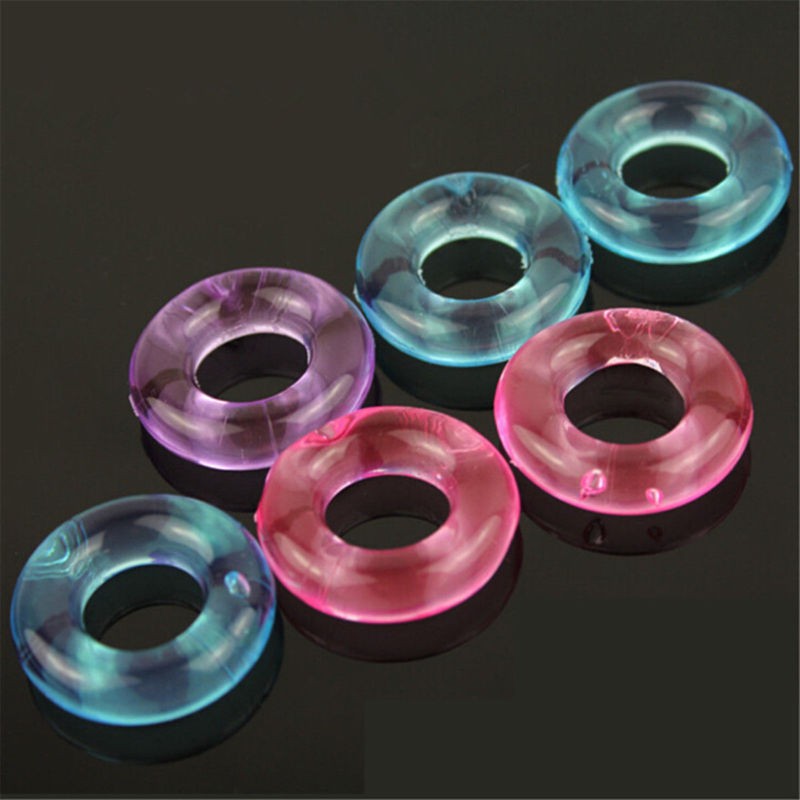 4pcs Silicone Cock/Penis Ring for Men Enhancer Prolong Sex Aid Tools Random