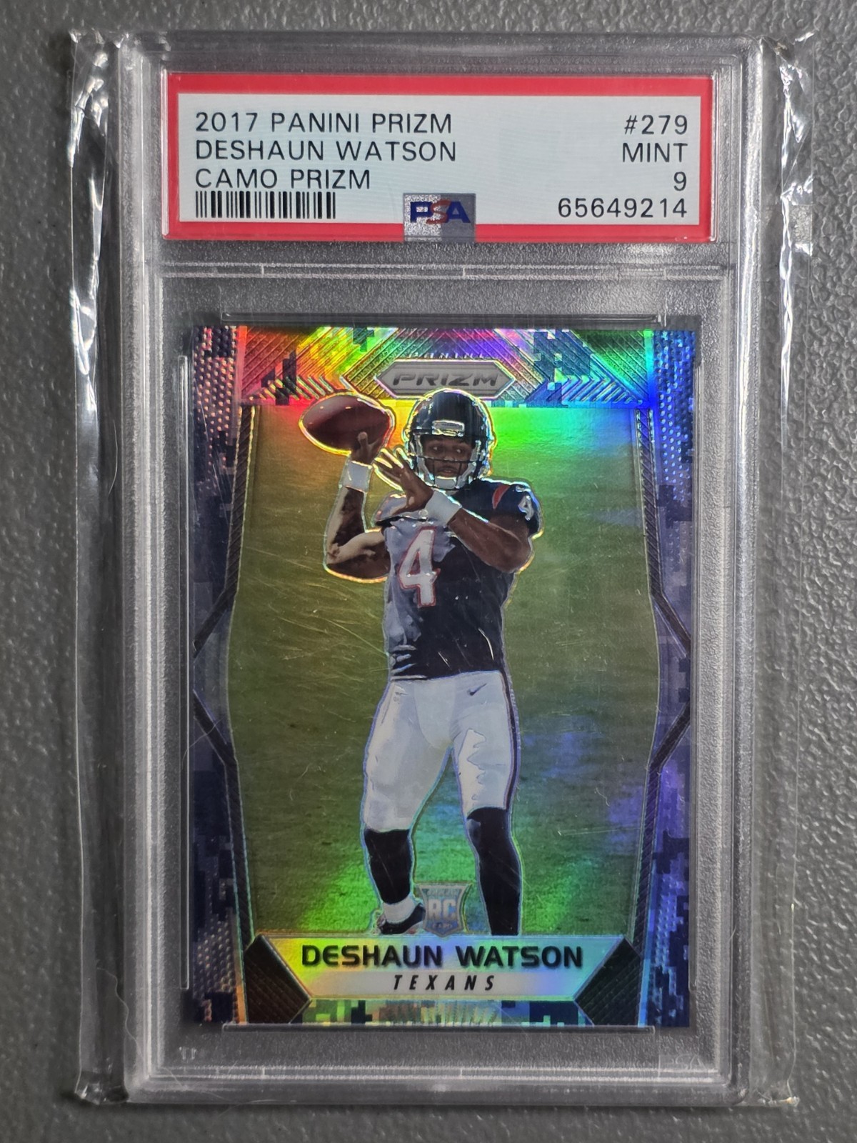 Deshaun Watson Panini Prizm #279 Camo