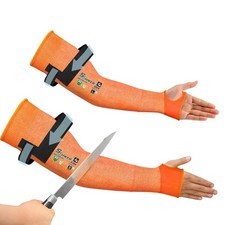 Schwer PRO-SKIN ANSI A9 Cut Resistant Arm Sleeves for 18 In-1 Pair, Orange