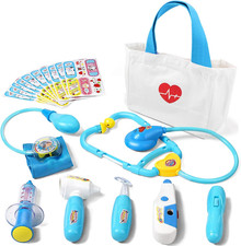 Doctor Kit for Toddlers 3-5 Years Old, 18-Piece Kids Doctor Bag Pretend Play Toy
