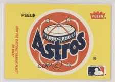 1986 Fleer Houston Astros Logo Cy Young HOF 0kb0
