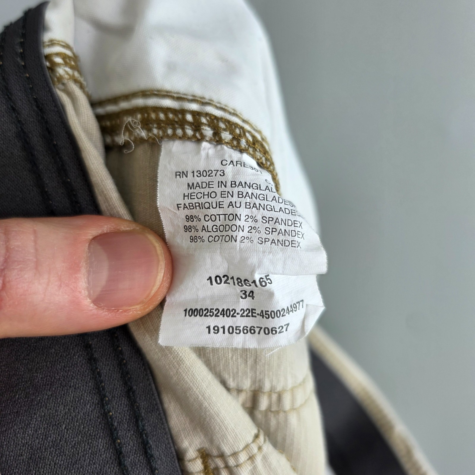 Lee Extreme Motion Cargo Shorts W34 Beige Stretch Utility Workwear Men’s image 8