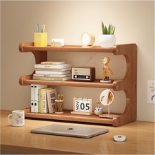 3 Tier Bookshelf Desktop Storage Rack Desktop Organization