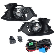 Fog Light Driving Lamp Cover Bracket Wiring Switch Kit For Honda Cr-v 2012-2014