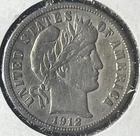 1912 D Barber Dime, cleaned Lot#23a