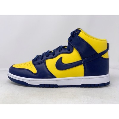 dunk high maize and blue