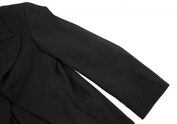 COMME des GARCONS wool buttonless short jacket bl… - image 5