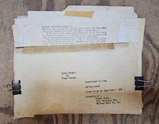 Fidel Castro - La Coubre Speech Galley Proof - English Translation ca. 1960
