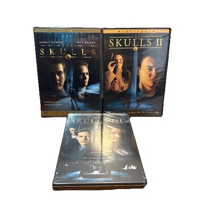 The Skulls Trilogy 1-3 DVD Collection 1 2 3 Paul Walker Brand New Sealed