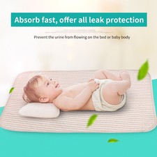 Baby Cotton Urine Mat Diaper Nappy Bedding Changing Cover Pad S