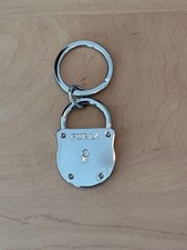 FURLA 80th Anniversary Charm Keychain 2007 Metal Silver MIB/Never