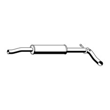 ERNST Mittelschalldämpfer für SKODA ROOMSTER 1.6 105 PS bis 03.2010 6Q7253209A