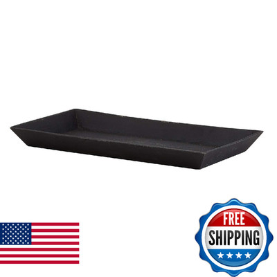 47th & Main Durable Cast Iron Serving Tray, 10.2 x 5.80-Inches, Rectangular