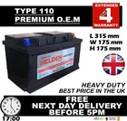 110 70AH(C20) 85AH(C100) 115 RENAULT TRAFFIC DIESEL CAR VAN Battery 770CCA