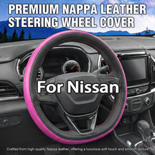 D Shaped Steering Wheel Cover for Nissan Rogue, Altima, Kicks, Sentra Pink