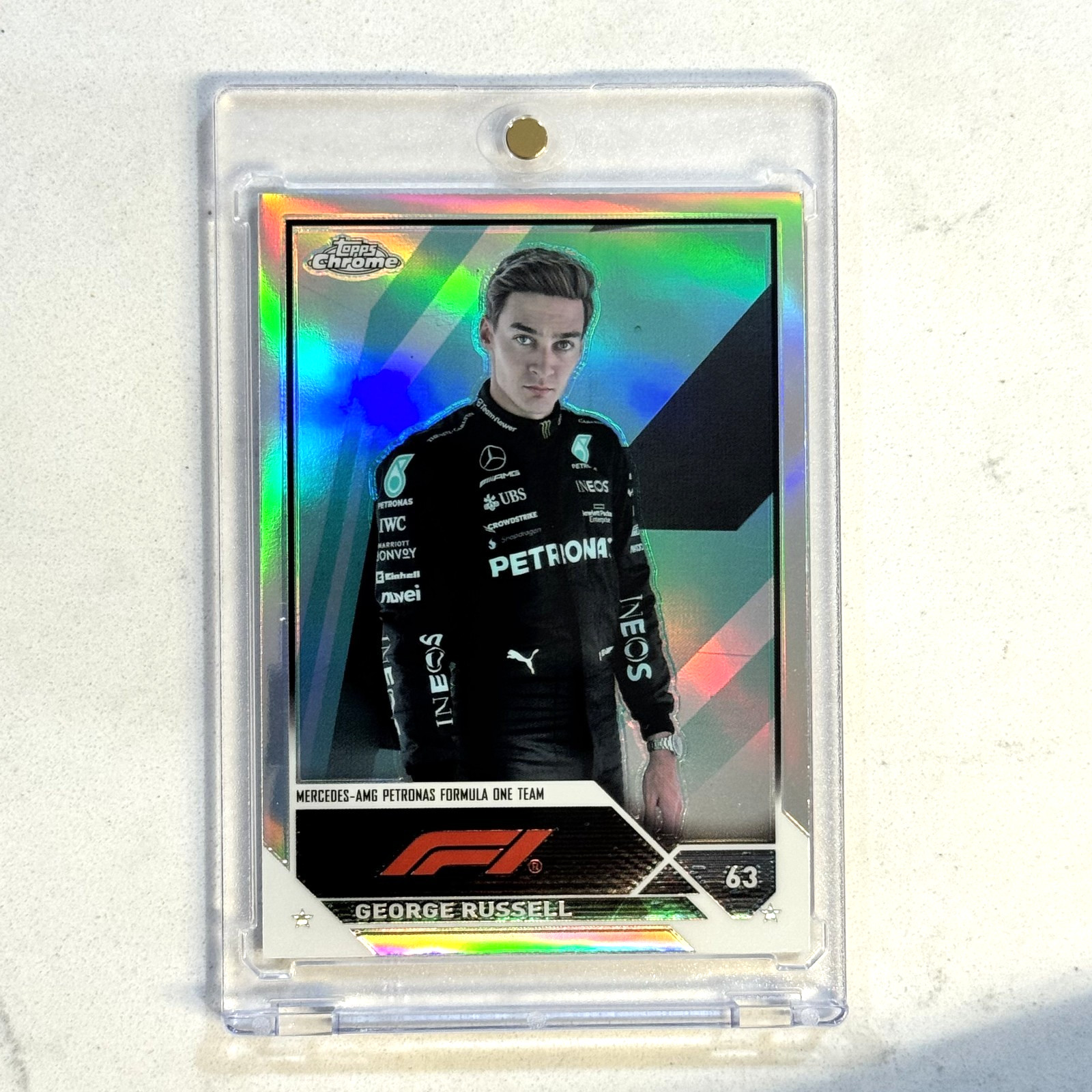 2023 Topps Chrome F1 Formula 1 #13 GEORGE RUSSELL Sp Variation Refractor