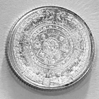 1/10th oz Aztec Calendar .999 Fine Silver Round Bullion Golden State Mint - 19