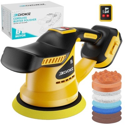 Cordless Buffer Polisher for Dewalt 20V Battery, 450W Brushless Car Buffer Po...