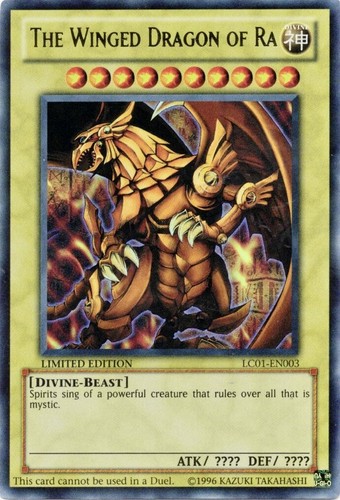 1x Yu-Gi-Oh! The Winged Dragon Of Ra (Alternate Art) - LED7-EN000