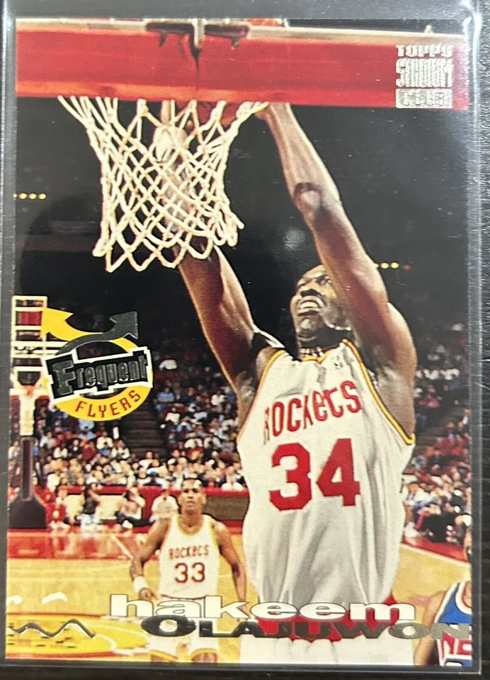 1993-94 Topps Stadium Club - Hakeem Olajuwon #348 - Frequent Flyers - Image 1 of 1