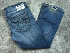 True Religion World Tour Jeans Pocket Flaps Ricky Size 42 Men USA Made 42x31