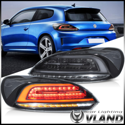 Smoke For VW Scirocco MK3 2009-2014 LED Tail Lights W/ Startup & Sequential Pair