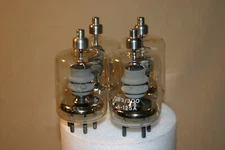 VALVO POWER TRANSMITTER VACUMM TUBES 4 GLASS QB3/300 AX4-125A BEAM TETRODE RADIO