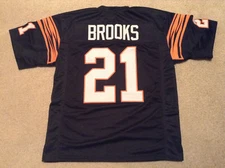UNSIGNED CUSTOM Sewn Stitched James Brooks Black Jersey - M, L, XL, 2XL, 3XL