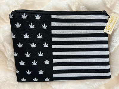 Cosmetic/Makeup Travel Bag. New With Tags. American Hemp Theme. Free Shipping