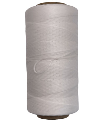 295yds Flat Waxed Leather Thread Polyester 150D/0.8mm, All Purpose Hand Sewing