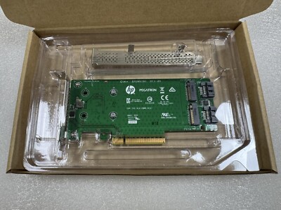 HPE SATA M.2 Dual Drive PCIe Riser Card 759238-001 759505-001 dual brackets
