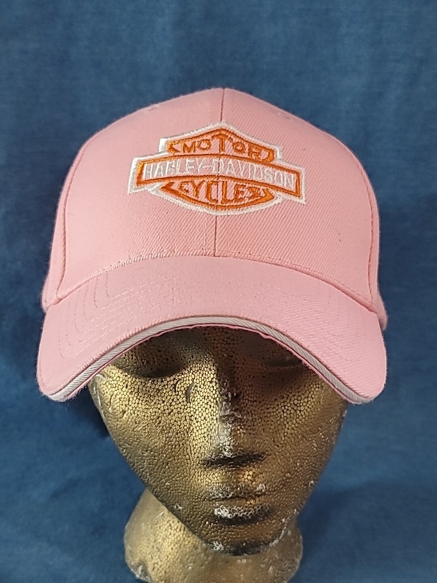 Harley Davidson Hat Cap Strap Back Womens Pink Logo Cotton  display picture 2