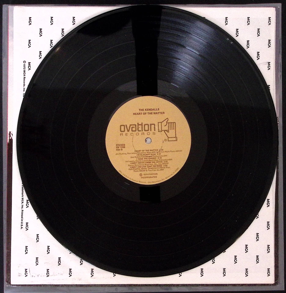 THE KENDALLS HEART OF THE MATTER OVATION RECORDS VINYL LP 146-36 W - Image 4 of 4