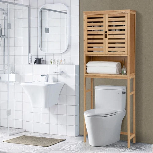 Costway Over The Toilet Storage Cabinet - Thumbnail 3