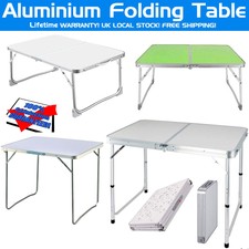 Portable Folding Tables Camping Outdoor Garden Picnic Festival Fishing Patio UK