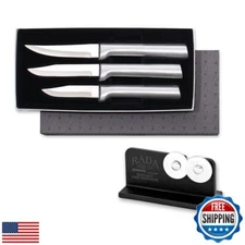 Rada Cutlery 3-Piece Paring Knife Galore Knife Gift Set with Quick Edge Sharp