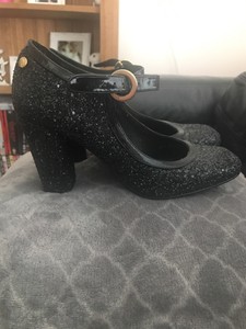 black sparkly shoes uk